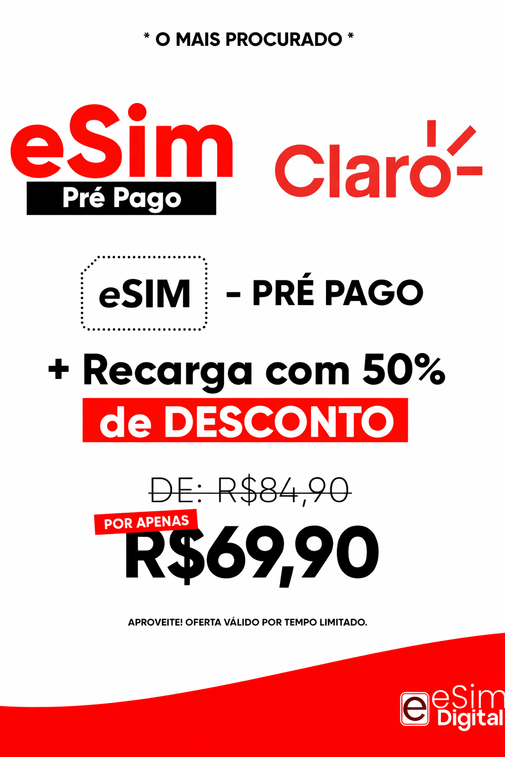 eSIM - Chip Virtual - Claro