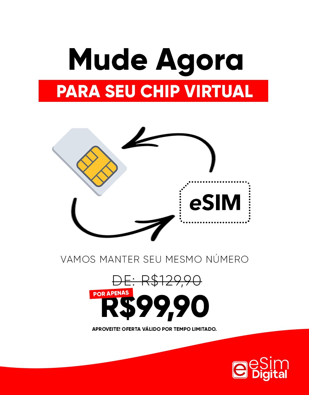 Portabilidade e Migração para o eSIM Claro (Manteremos seu número)