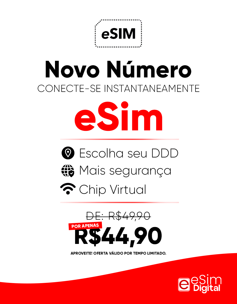 eSIM - Chip Virtual - Claro